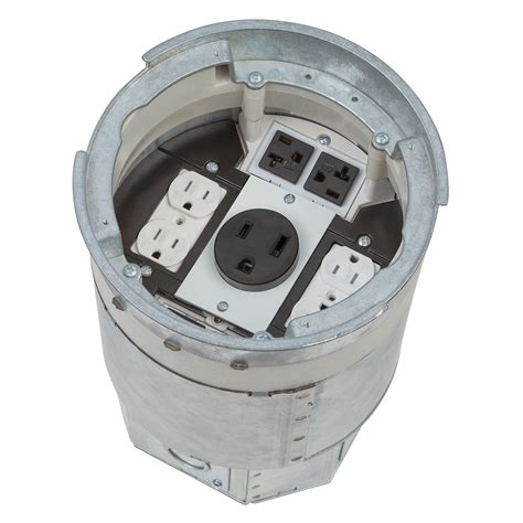 floor mount steel box|round recessed floor box.